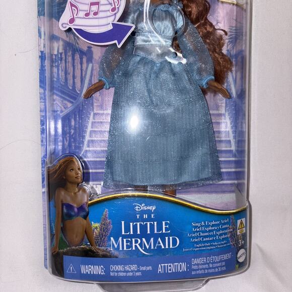 Mattel Disney Princess The Little Mermaid Sing & Discover ARIEL Fashion Doll NEW - Picture 3 of 8